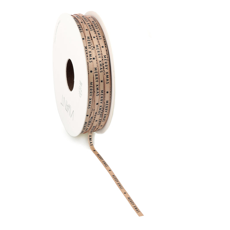 Nastro in Tessuto XMAS Oro 3 mm x 50 mt