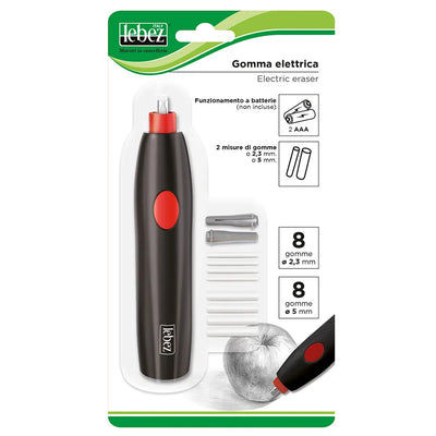 Gomma Elettrica Lebez a Batteria con 16 Ricambi