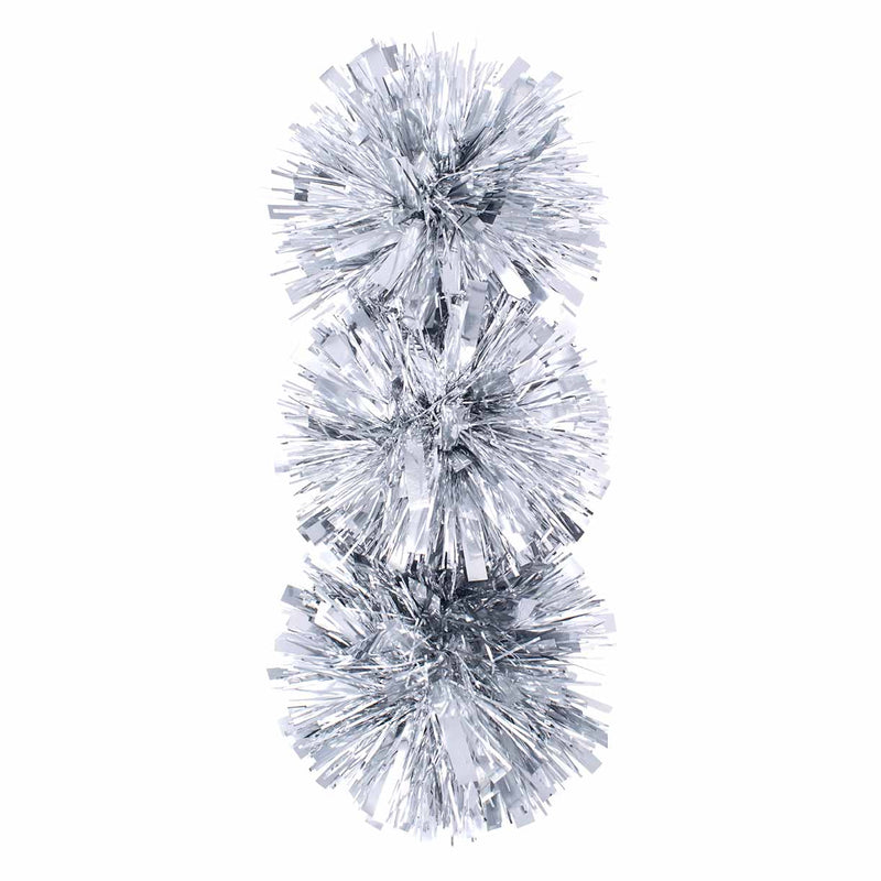 Chiudipacco Stella Pom Pon Oro e Argento 12,5 x 7 cm