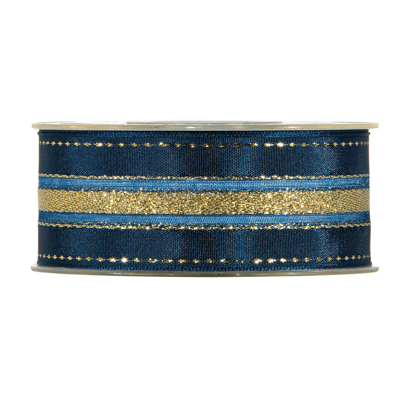 Nastro in Tessuto Dauphine Blu 38 mm x 10 mt