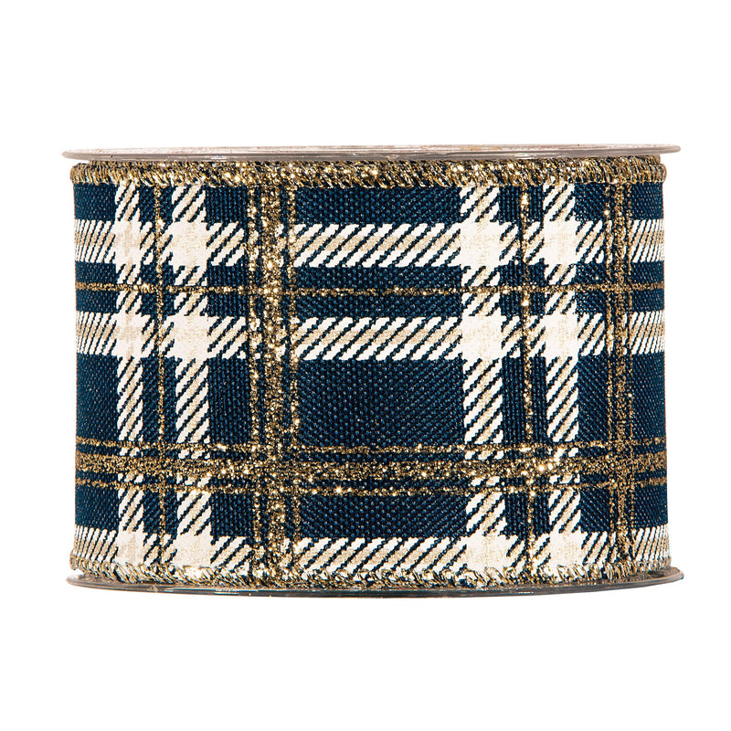 Nastro Tartan Aberdeen Blu 63 mm x 10 mt