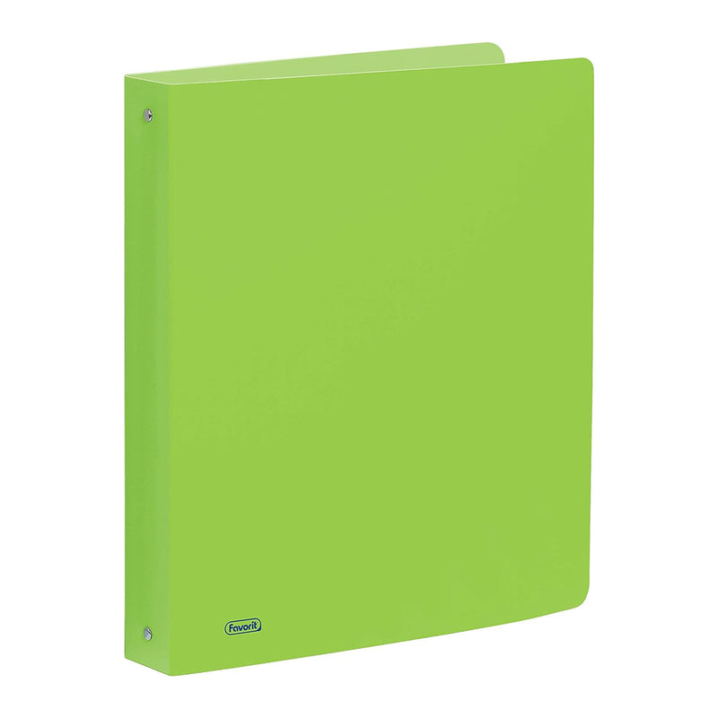 Copertina 4 Anelli Fluo Favorit in PPL 22 x 30 cm / Dorso 30 mm / Verde