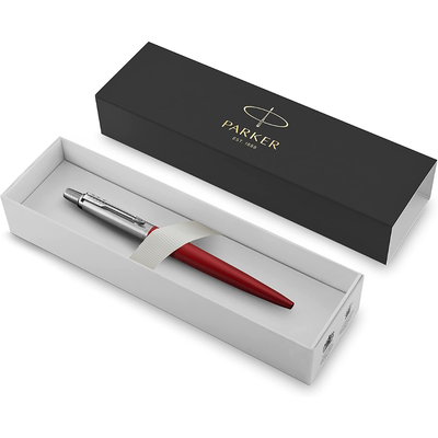 Penna a Sfera Parker Jotter Core Kensington Red con Punta Media e Inchiostro Blu