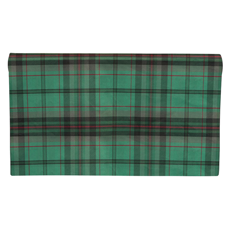 Rotolo in Velluto Tartan Verde Scuro 48 cm x 1,8 mt