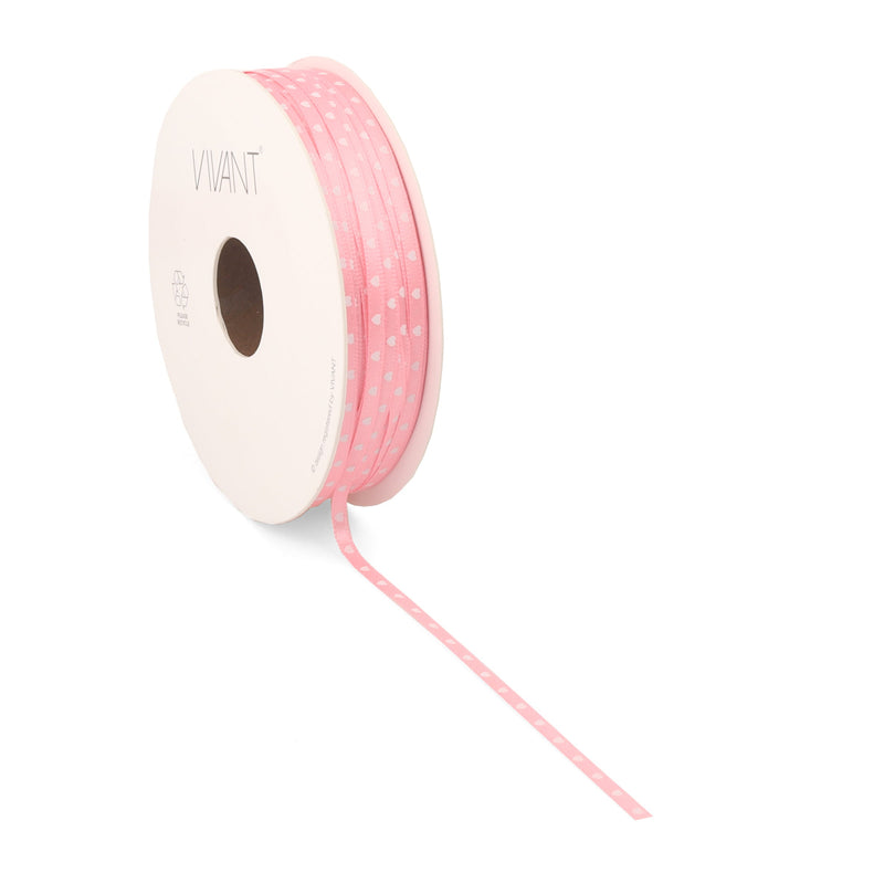 Nastro in Tessuto Small Love Rosa 3 mm x 50 mt