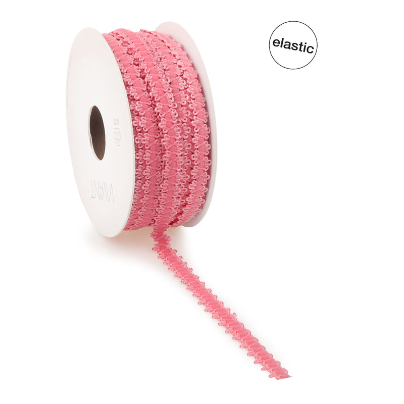 Nastro in Tessuto Rosy Elastic Rosa Salmone 10 mm x 20 mt