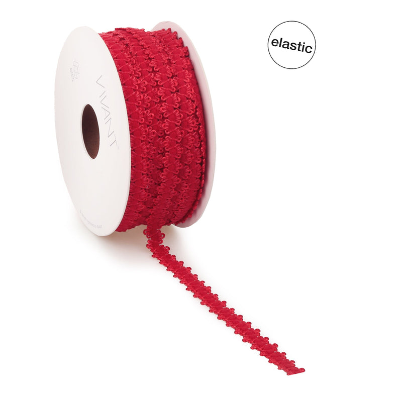 Nastro in Tessuto Rosy Elastic Rosso 10 mm x 20 mt