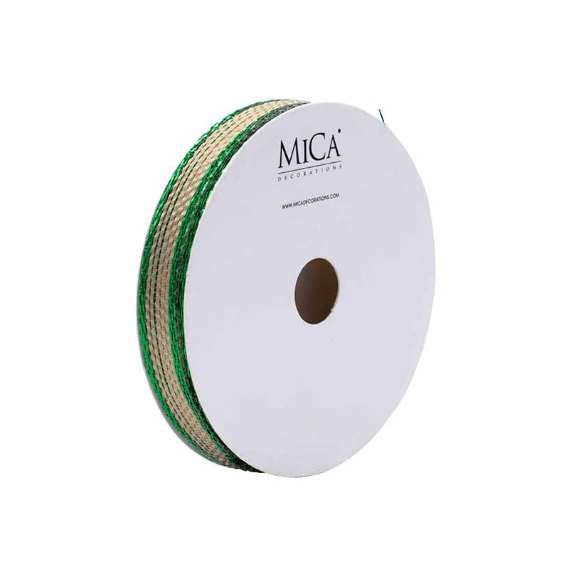 Nastro in Juta Verde 10 mm x 2 mt