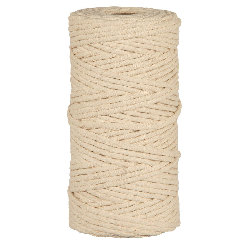 Corda Cotone Ricilato Natural 5 mm x 100 mt