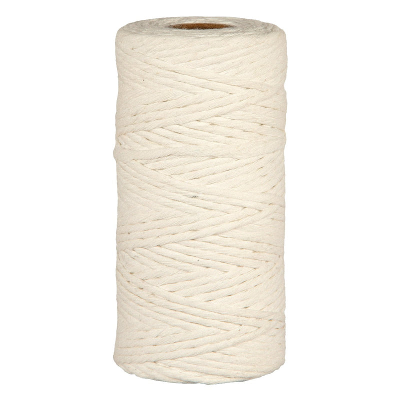 Corda Cotone Ricilato Bianco 5 mm x 100 mt