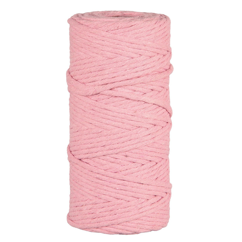 Corda Cotone Ricilato Rosa 5 mm x 100 mt