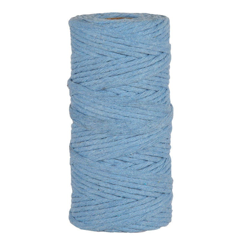 Corda Cotone Ricilato Azzurro 5 mm x 100 mt