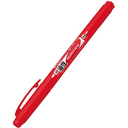Marker Calligrafico Tombow Mono Twin a Doppia Punta Rosso