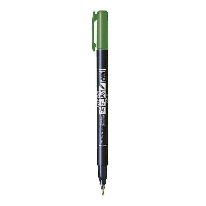 Pennarello Marker Calligrafico Tombow Fudenosuke Hard Verde