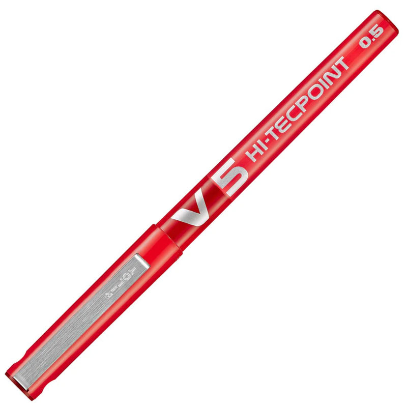 Penna Roller Pilot Hi-Tecpoint V5 con Punta Extra Fine 0,5 mm Rosso