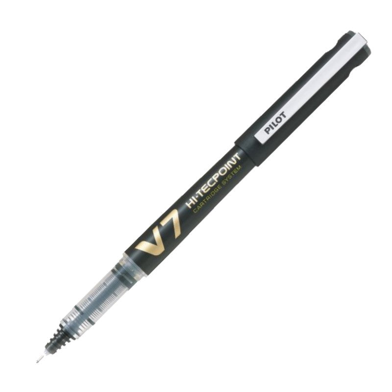 Penna Roller Pilot Hi-Tecpoint V7 Begreen Ricaricabile con Punta Fine 0,7 mm Nero
