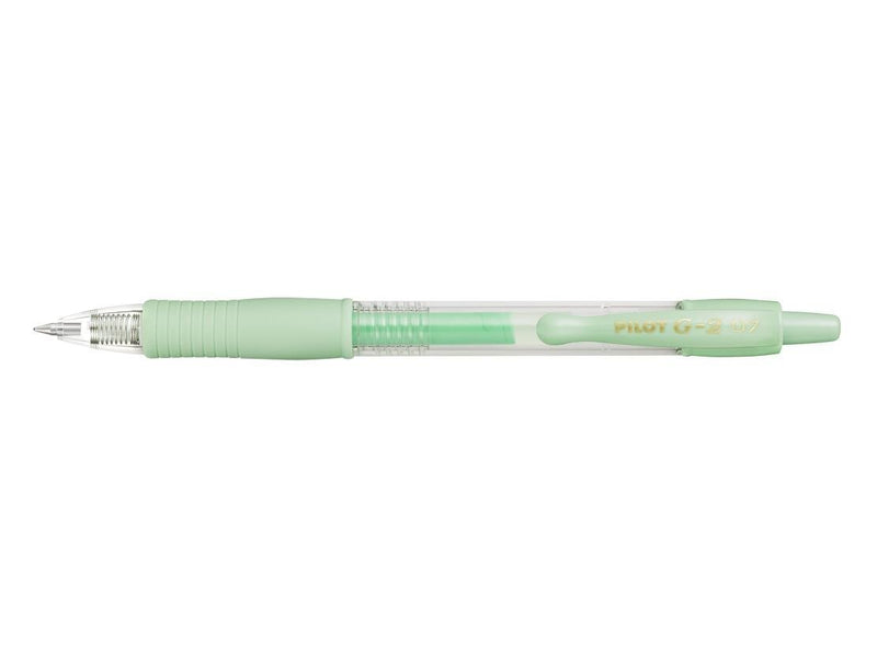 Penna a Sfera Pilot G-2 Grip Pastel a Scatto con Tratto 0,7 mm e Inchiostro Gel Verde