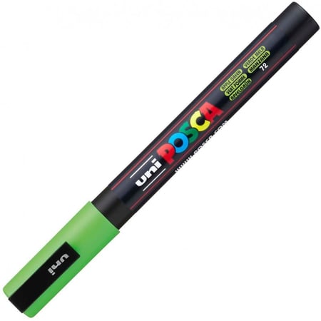 Pennarello Marcatore a Tempera Uni Posca a Punta Fine Verde Mela
