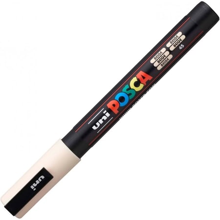 Pennarello Marcatore a Tempera Uni Posca a Punta Fine Beige