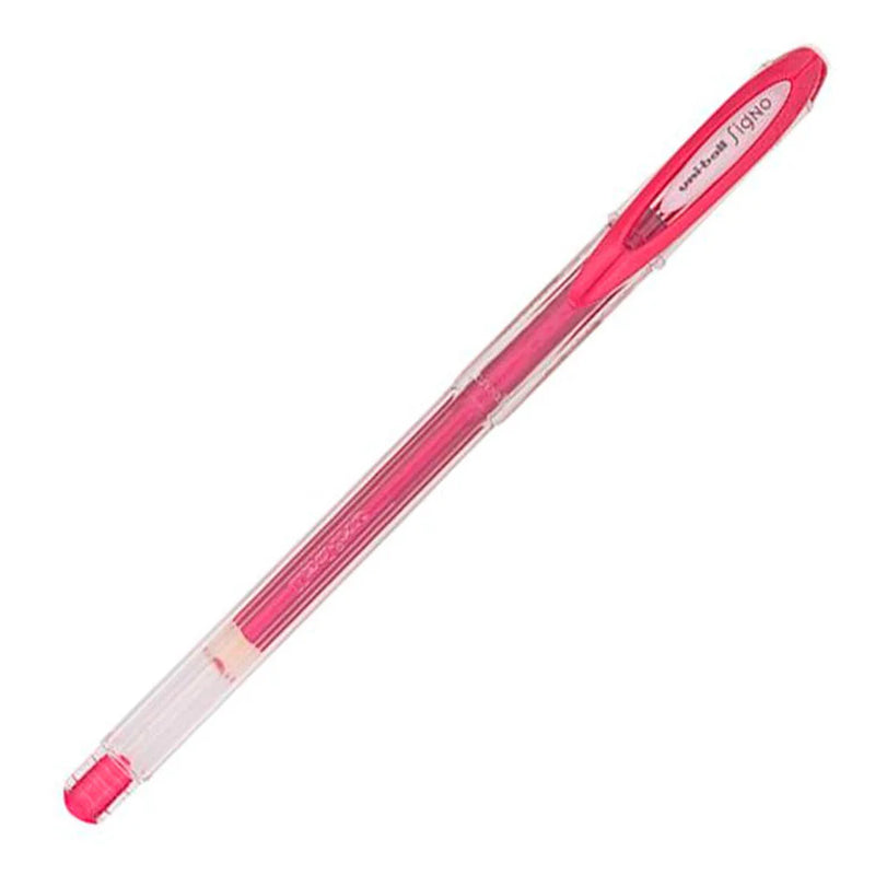 Penna Roller Gel Uniball Signo Metal con Tratto 0,8 mm e Inchiostro Rosso