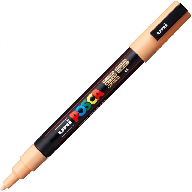 Pennarello Marcatore a Tempera Uni Posca a Punta Fine Arancione Chiaro