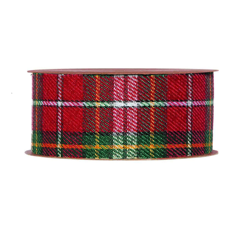 Nastro Tartan Idaho Rosso e Verde 40 mm x 20 mt