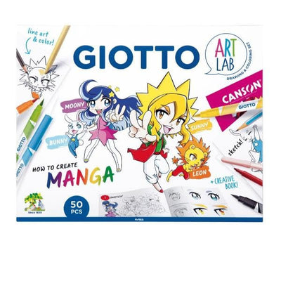 Giotto Art Lab Kit Manga CHIBI con Guida Creativa - Set Disegno Manga