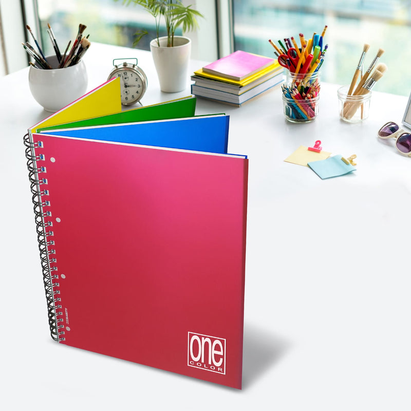 Quaderno Maxi A4 One Color con Copertina in PPL e Divisori 80 gr / 120 Fogli / 1 Rigo