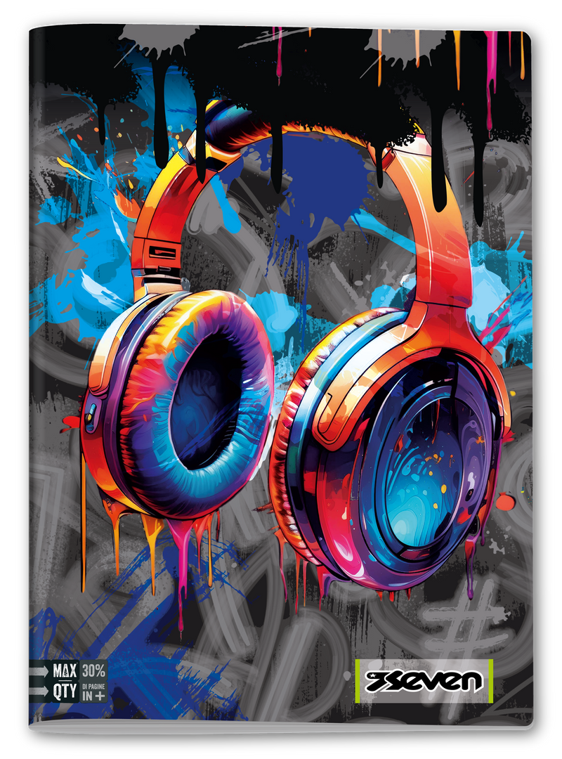 Quaderno A4 Maxi Seven Boy Fantasie Assortite / 100 gr / 1 Rigo
