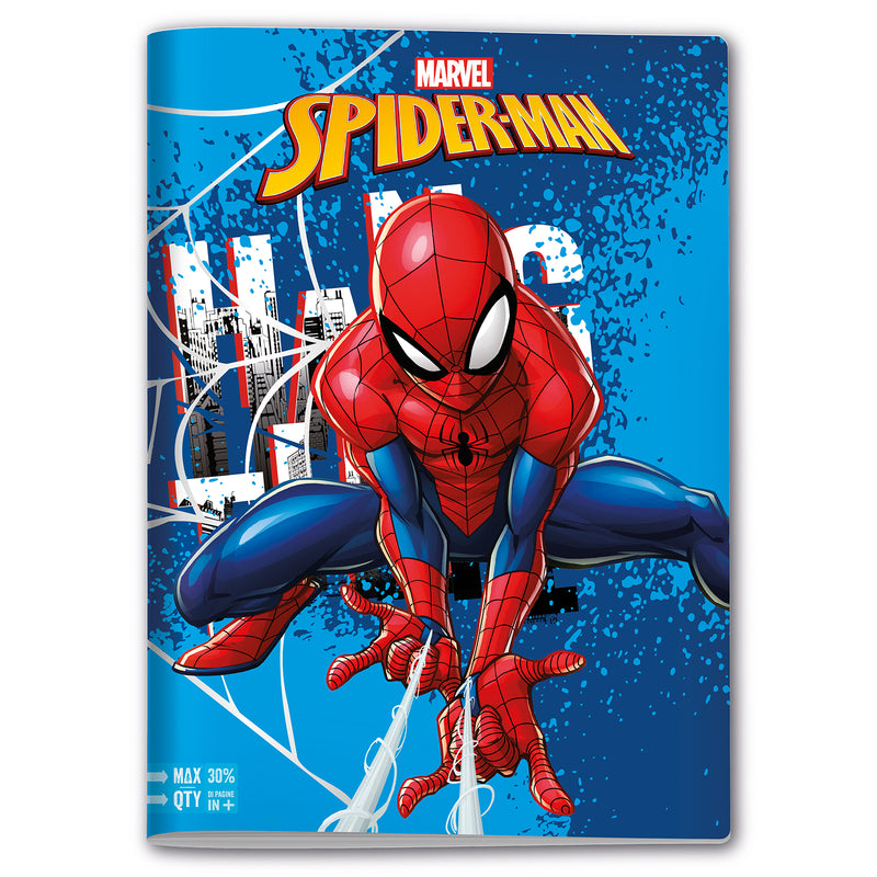 Quaderno A4 Maxi Spider-Man Fantasie Assortite / 100 gr / Riga A