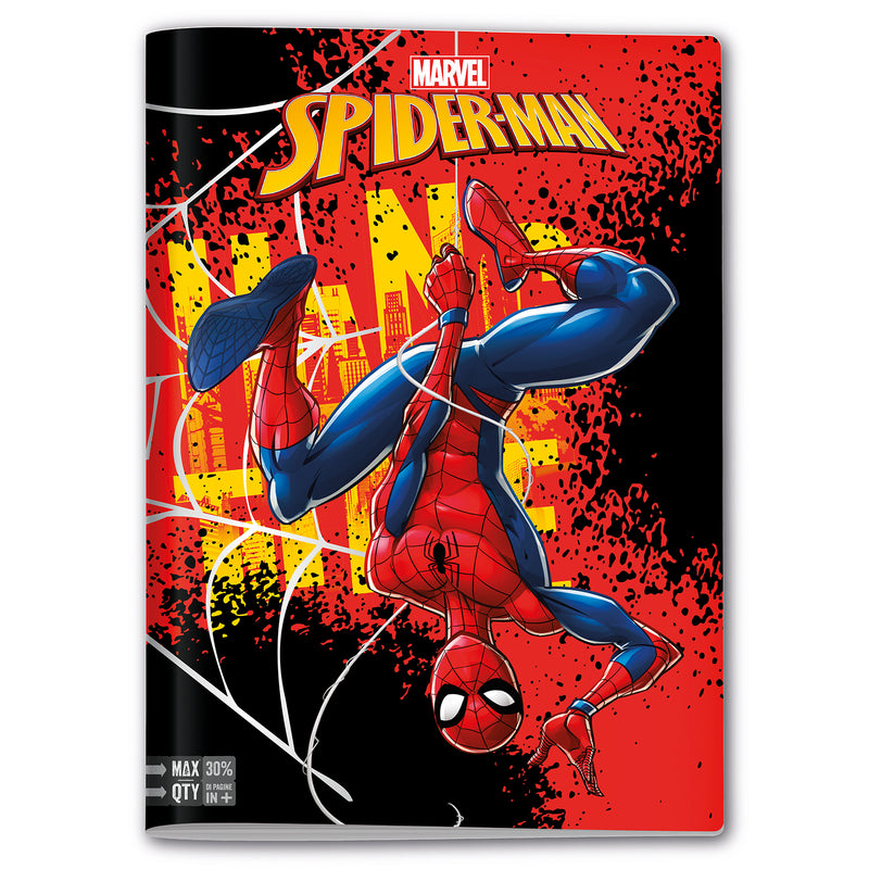 Quaderno A4 Maxi Spider-Man Fantasie Assortite / 100 gr / Riga A
