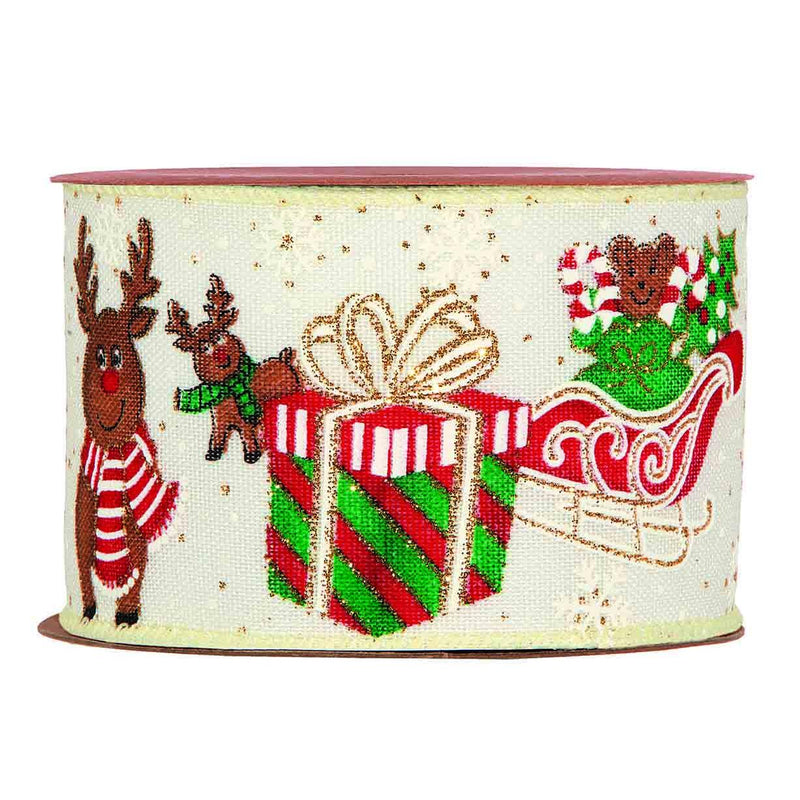 Nastro in Tessuto Funny Deers 63 mm x 10 mt