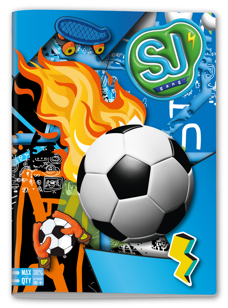 Quaderno A4 Maxi Sj Gang Boy Fantasie Assortite / 100 gr / 1 Rigo