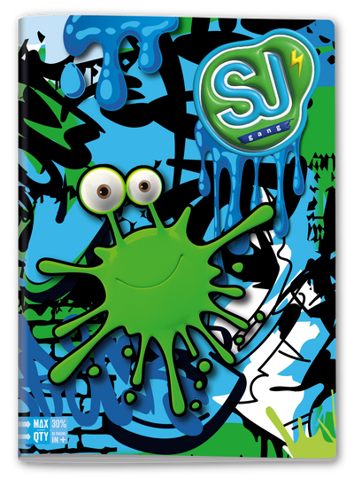 Quaderno A4 Maxi Sj Gang Boy Fantasie Assortite / 100 gr / 1 Rigo