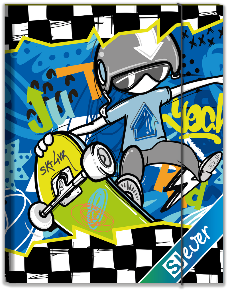 Cartella con Elastico Dorso 1 cm Sj Gang Sj Ever Boy / Copertine Assortite