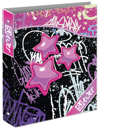 Copertina Anelli A4 Maxi Dorso 3 cm Sj Gang Sj Ever Girl / Copertine Assortite