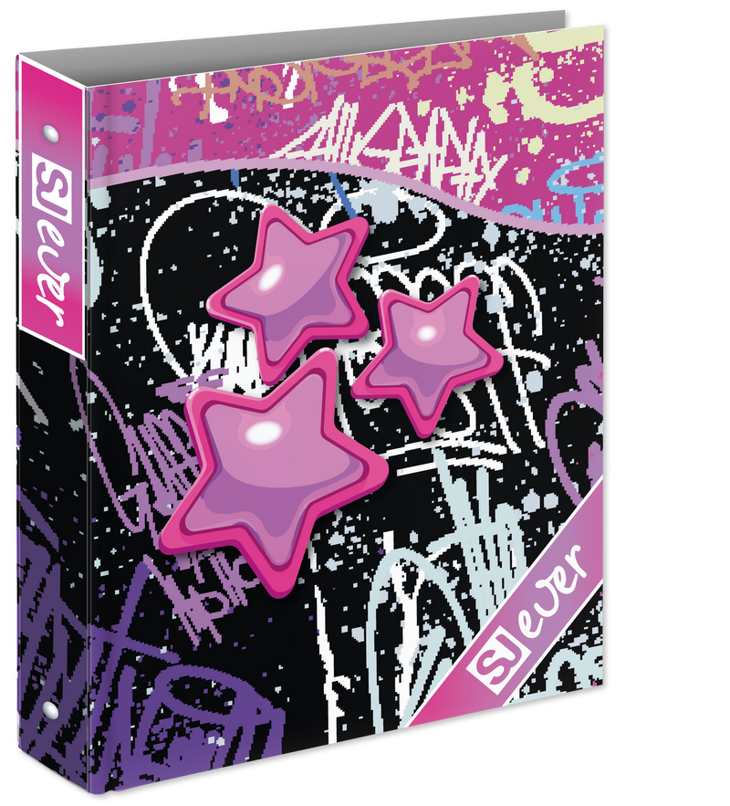 Copertina Anelli A4 Maxi Dorso 3 cm Sj Gang Sj Ever Girl / Copertine Assortite