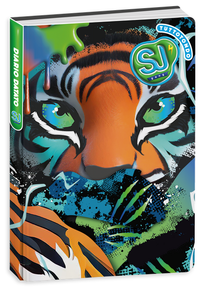 Diario Agenda 10 Mesi Datato Sj Gang Animali Boy 25/26 / Copertine Assortite
