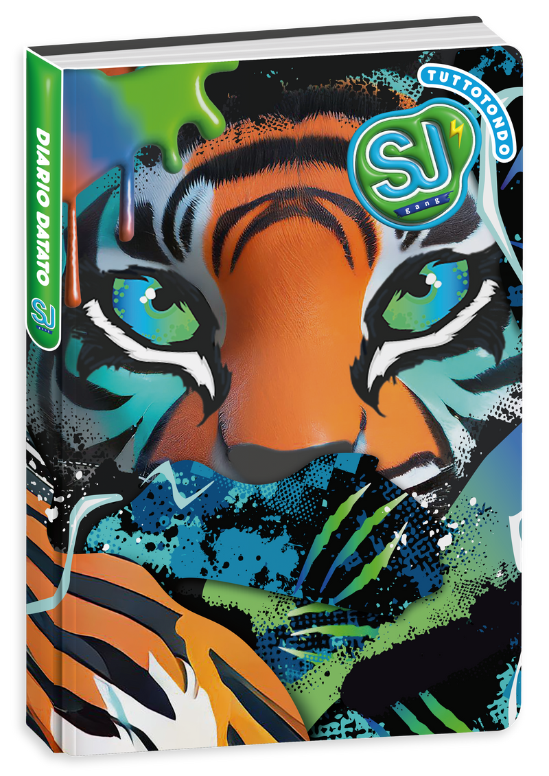 Diario Agenda 10 Mesi Datato Sj Gang Animali Boy 25/26 / Copertine Assortite