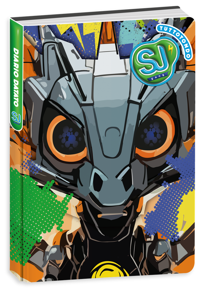 Diario Agenda 10 Mesi Datato Sj Gang Animali Boy 25/26 / Copertine Assortite