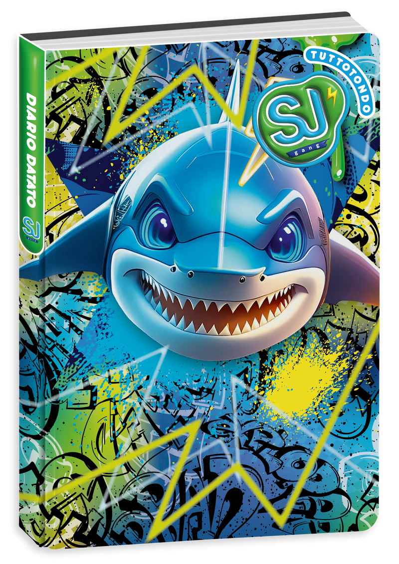 Diario Agenda 10 Mesi Datato Sj Gang Animali Boy 25/26 / Copertine Assortite