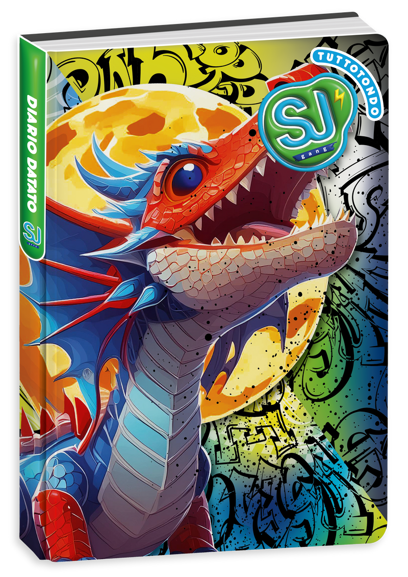 Diario Agenda 10 Mesi Datato Sj Gang Animali Boy 25/26 / Copertine Assortite