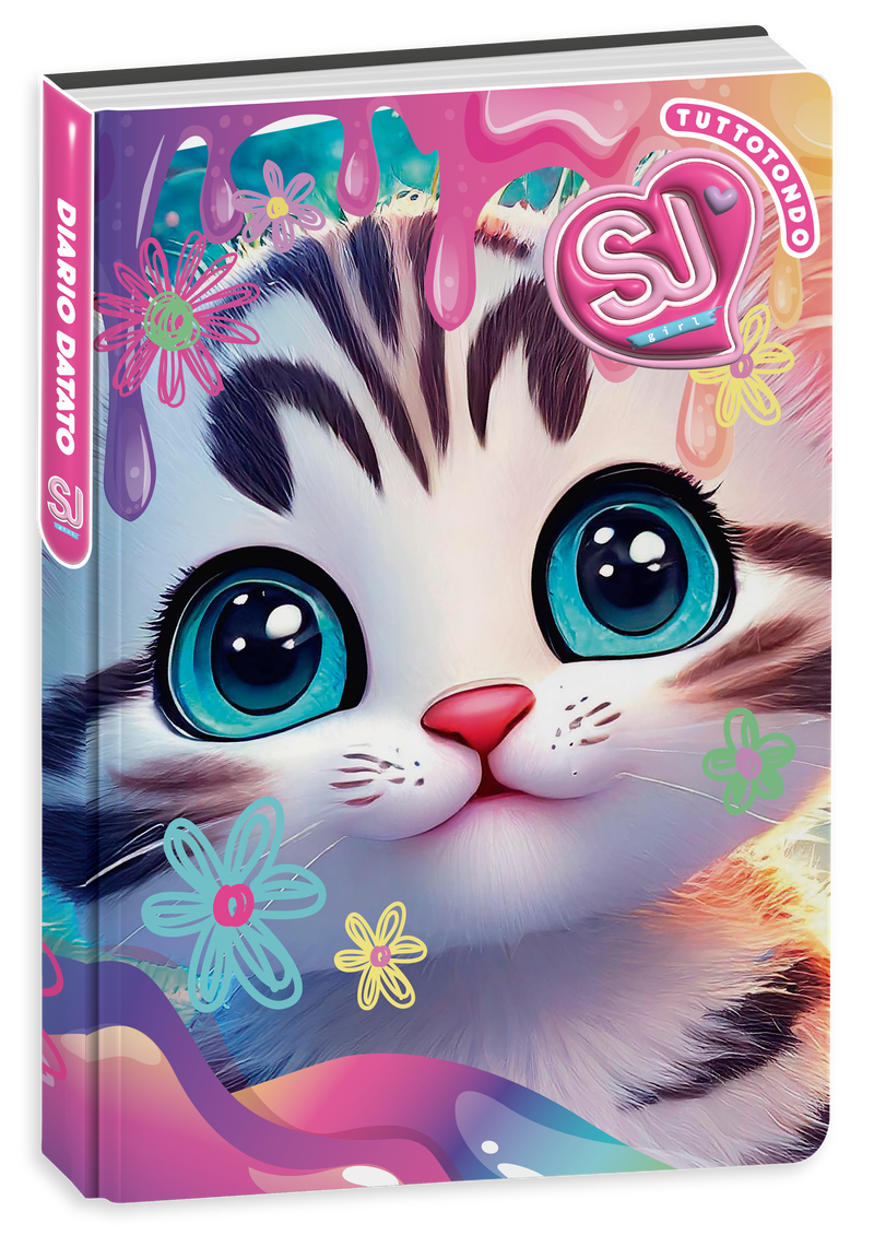 Diario Agenda 10 Mesi Datato Sj Gang Animali Girl 25/26 / Copertine Assortite