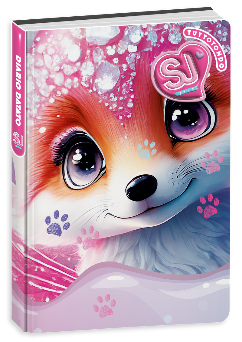 Diario Agenda 10 Mesi Datato Sj Gang Animali Girl 25/26 / Copertine Assortite