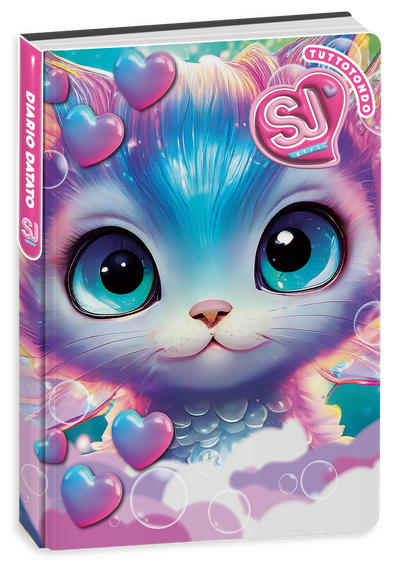 Diario Agenda 10 Mesi Datato Sj Gang Animali Girl 25/26 / Copertine Assortite