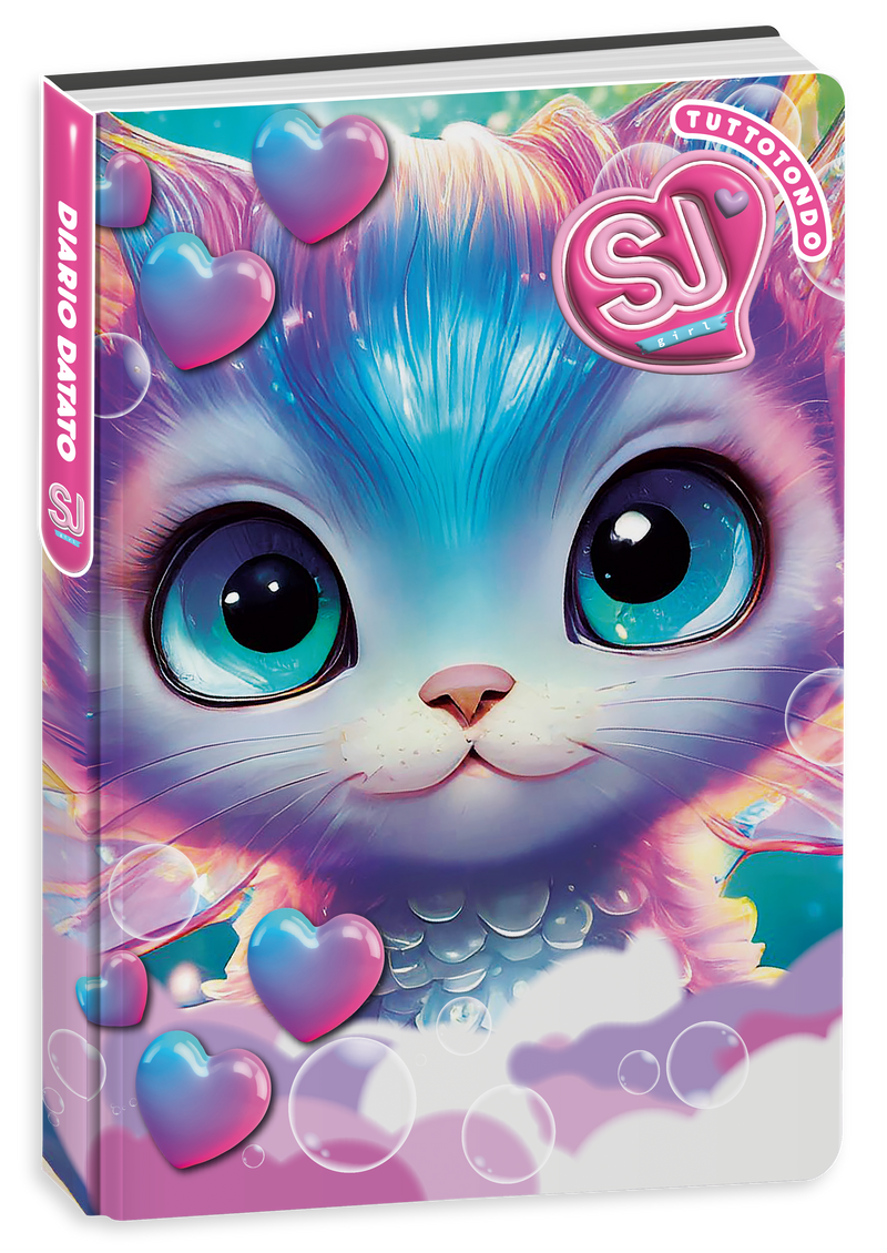 Diario Agenda 10 Mesi Datato Sj Gang Animali Girl 25/26 / Copertine Assortite