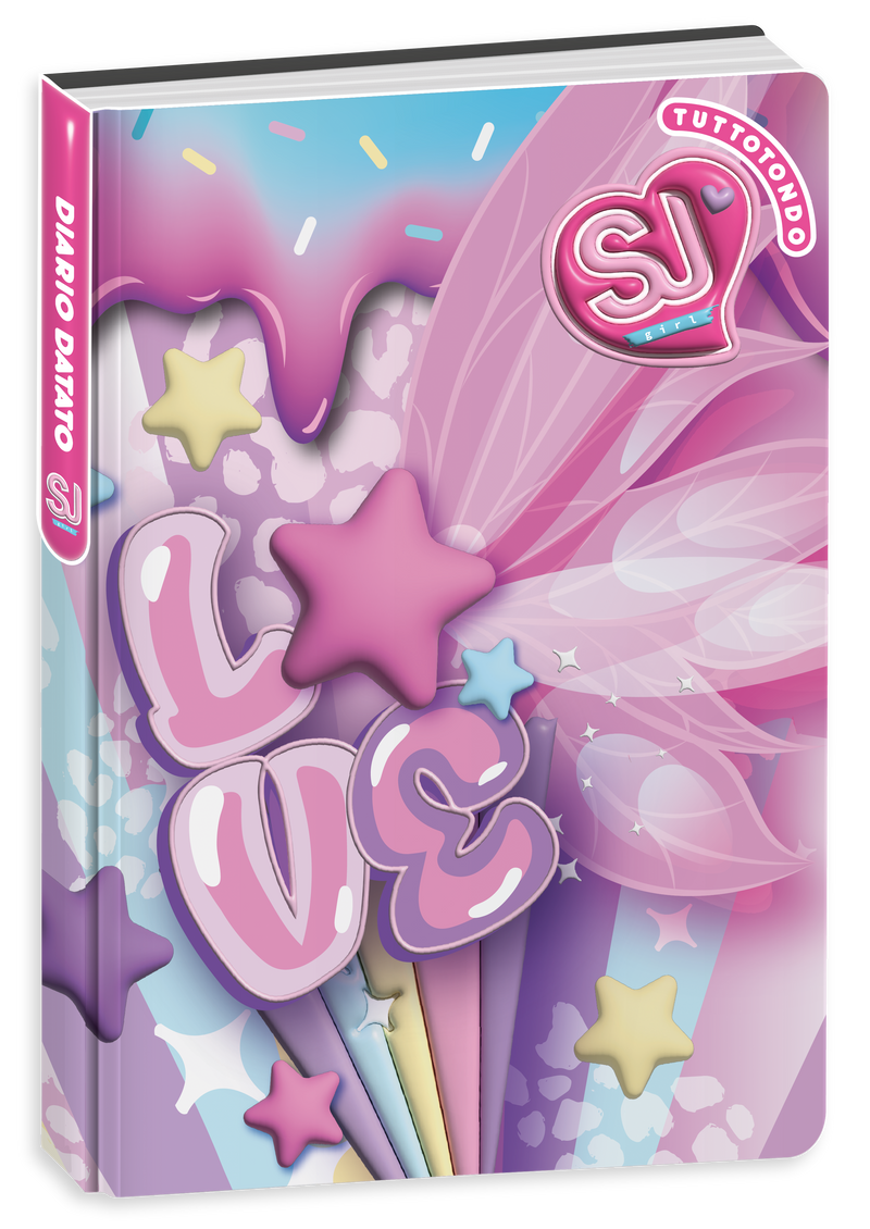 Diario Agenda 10 Mesi Datato Sj Gang Wondrous Girl 25/26 / Copertine Assortite