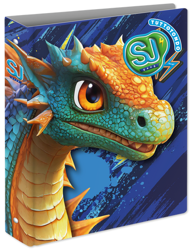 Copertina Anelli A4 Maxi Dorso 3 cm Sj Gang Animali Boy