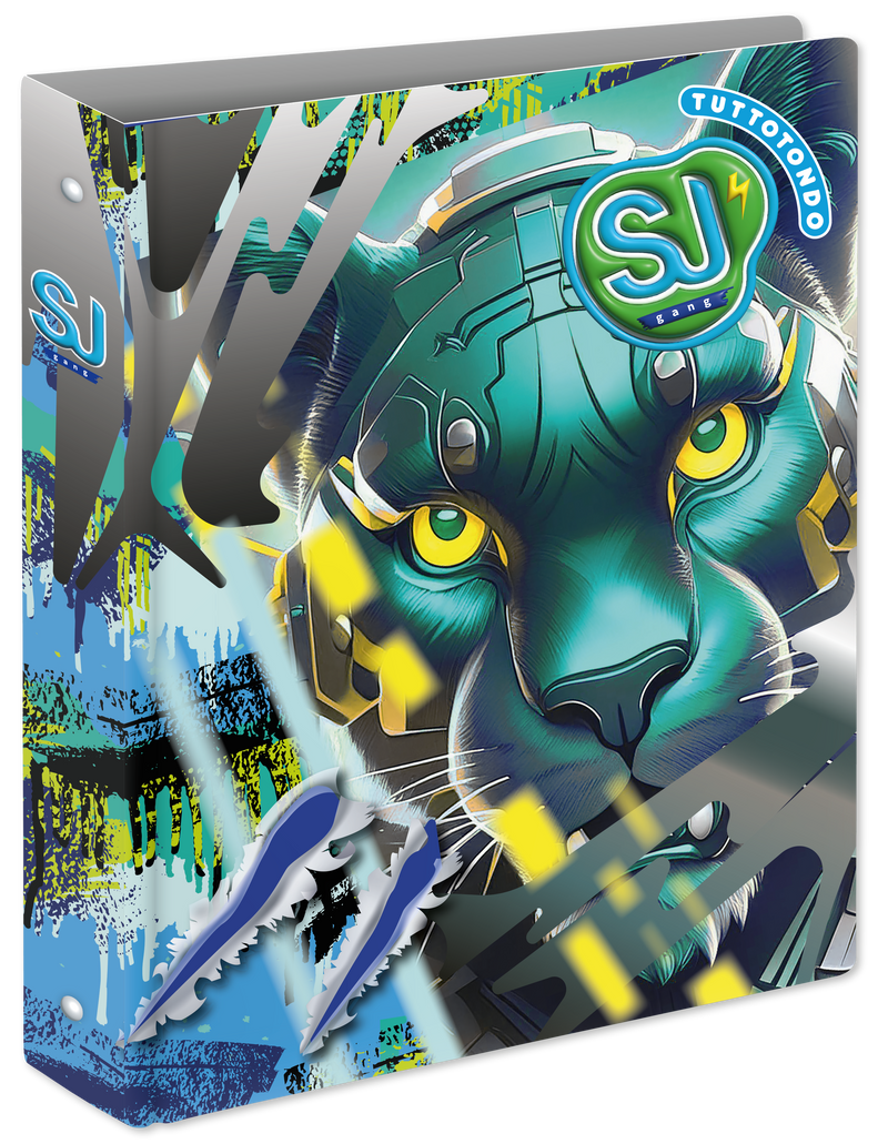 Copertina Anelli A4 Maxi Dorso 3 cm Sj Gang Animali Boy
