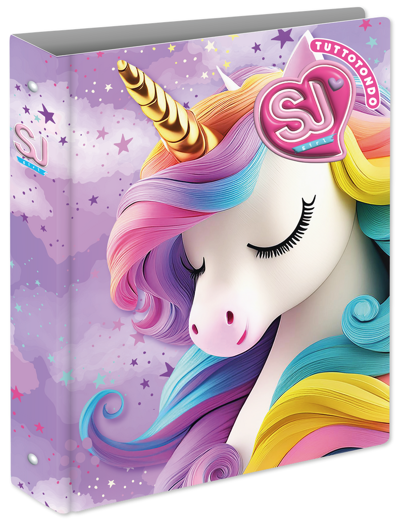 Copertina Anelli A4 Maxi Dorso 3 cm Sj Gang Animali Girl